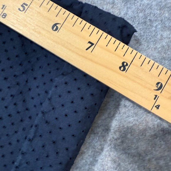 Labo Art Oversized Dress Womens Medium 2 Boxy Eyelet Poplin Shirt Dress Navy Dot - Picture 6 of 13